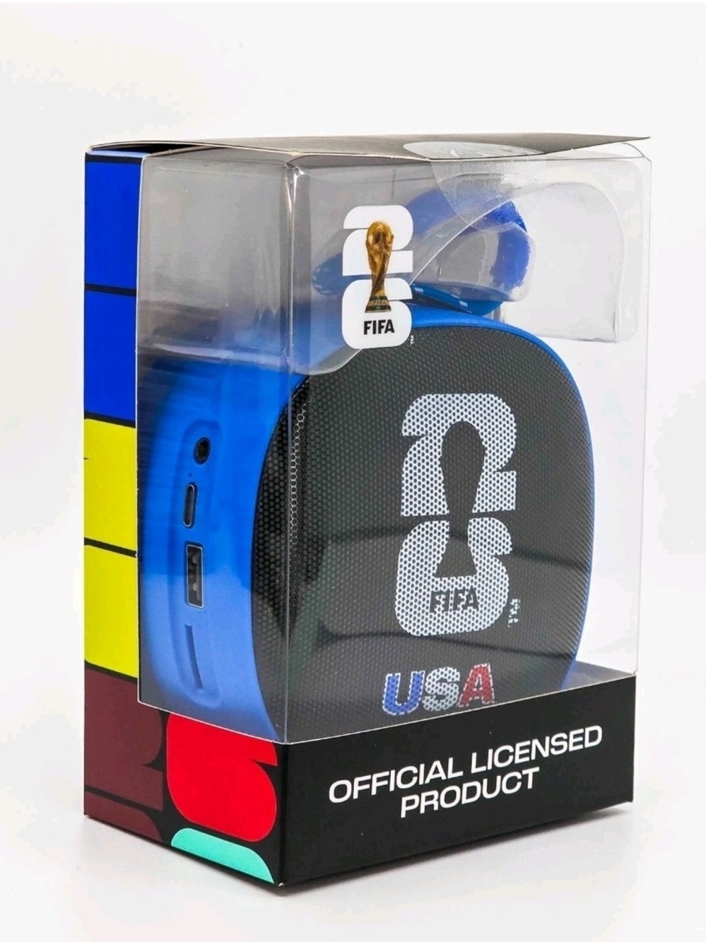 FIFA USA Blue Portable Bluetooth Speaker